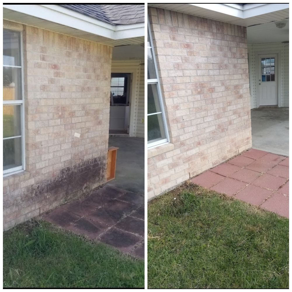 House and Concrete Wash in Lumberton, TX