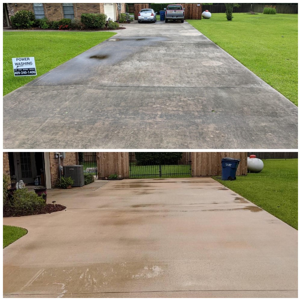 Pool Deck and Driveway Pressure Washing in Vidor, TX